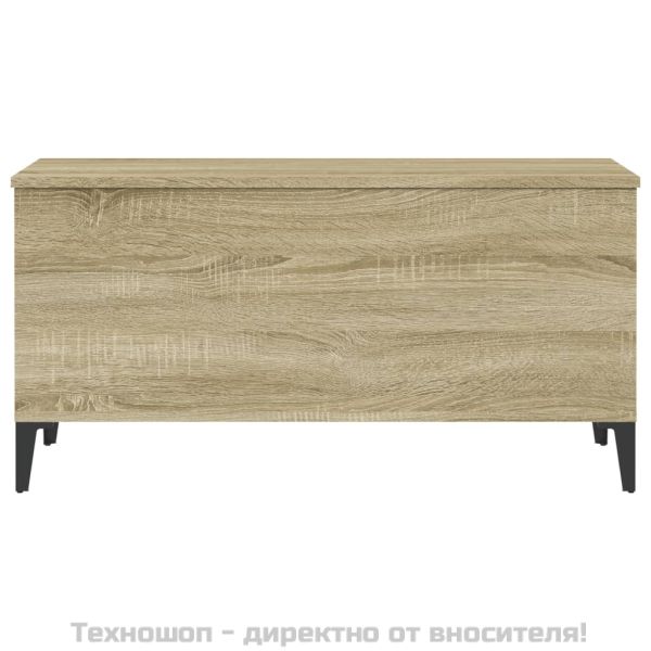 Кафе маса, дъб сонома, 90x44,5x45 см, инженерно дърво