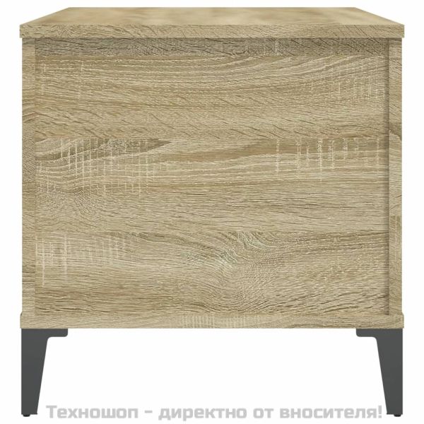 Кафе маса, дъб сонома, 90x44,5x45 см, инженерно дърво