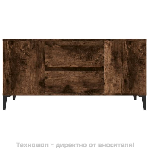 ТВ шкаф, опушен дъб, 102x44,5x50 см, инженерно дърво