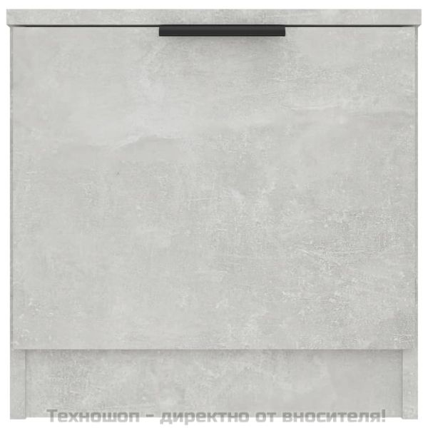 Нощно шкафче, бетонно сиво, 40x39x40 см