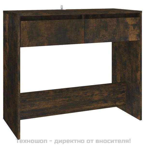 Конзолна маса, опушен дъб, 89x41x76,5 см, инженерно дърво