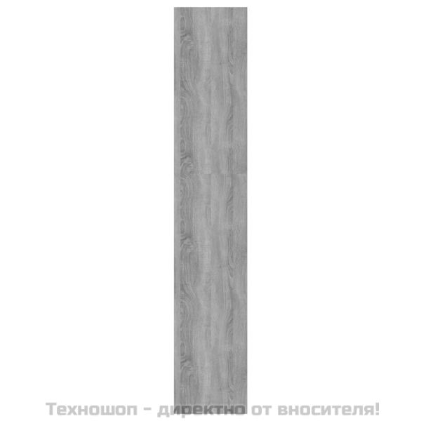 Библиотека/разделител сив сонома 80x30x166 см инженерно дърво