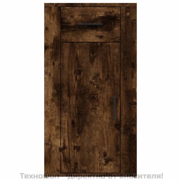 Шкаф за бюро, опушен дъб, 40x49x75 см, инженерно дърво