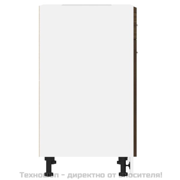 Шкаф с чекмеджета "Lyon", кафяв дъб, 50x46x81,5 см, инженерно дърво