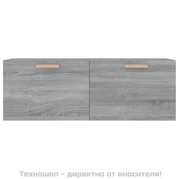 Стенен шкаф, сив сонома, 100x36,5x35 см, инженерно дърво