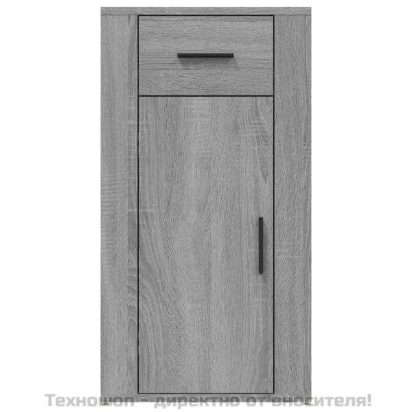 Шкаф за бюро, сив сонома, 40x49x75 см, инженерно дърво