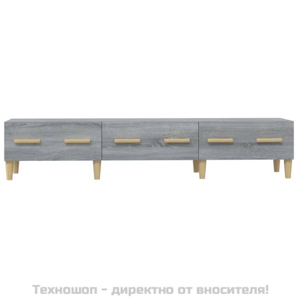 ТB шкаф, сив сонома, 150x34,5x30 см, инженерно дърво