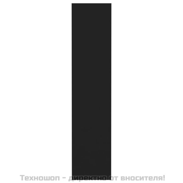 Шкаф/разделител за стая, черен, 80x30x135 см, инженерно дърво