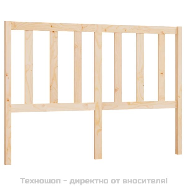 Горна табла за легло, 126x4x100 см, бор масив