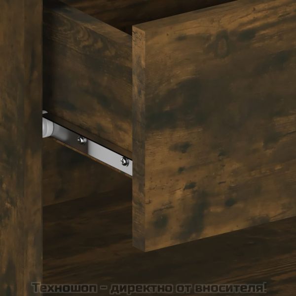 Нощно шкафче за стенен монтаж, опушен дъб