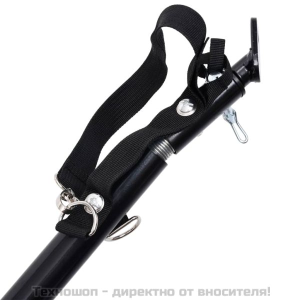 2-в-1 кучешко ремарке за велосипеди и джогинг, синьо и черно