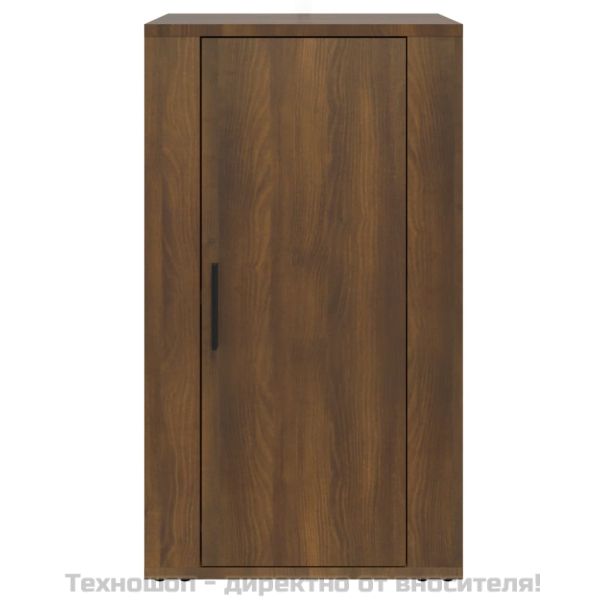 Сайдборд, кафяв дъб, 40x33x70 см, инженерно дърво