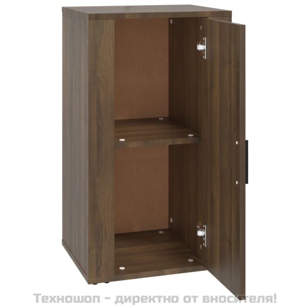 Сайдборд, кафяв дъб, 40x33x70 см, инженерно дърво