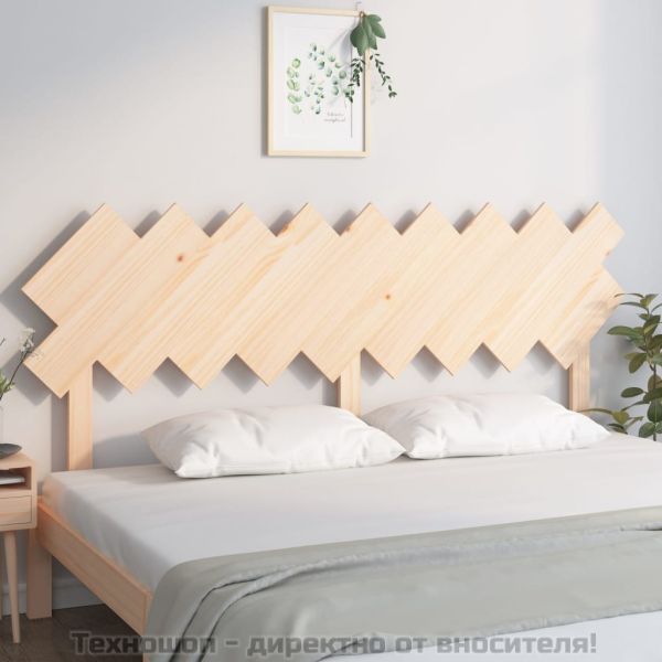 Горна табла за легло, 178x3x80,5 см, бор масив