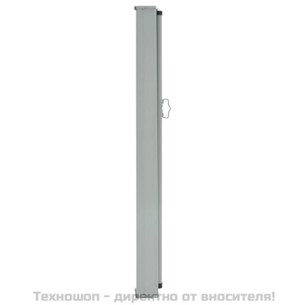 Прибираща се дворна странична тента, 100х300 см, синя