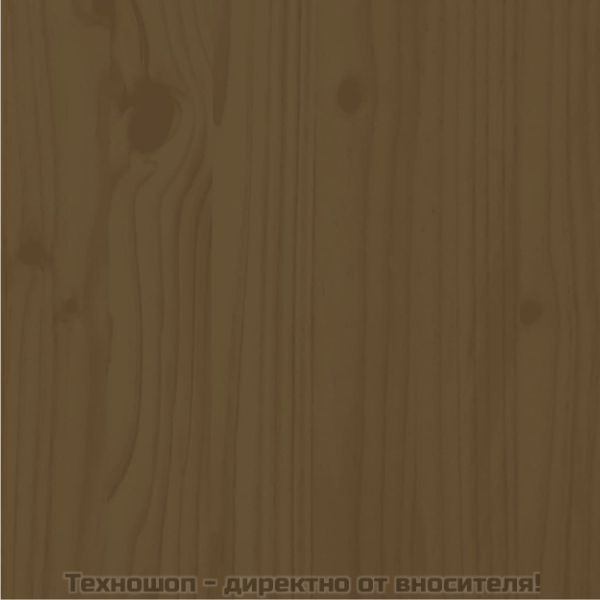 Рамка за легло, меденокафява, бор масив, 90x200 см