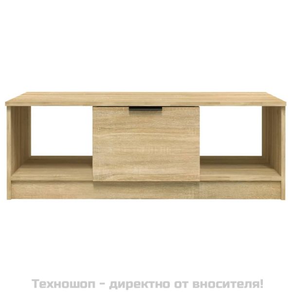 Кафе маса, дъб сонома, 102x50x36 см, инженерно дърво