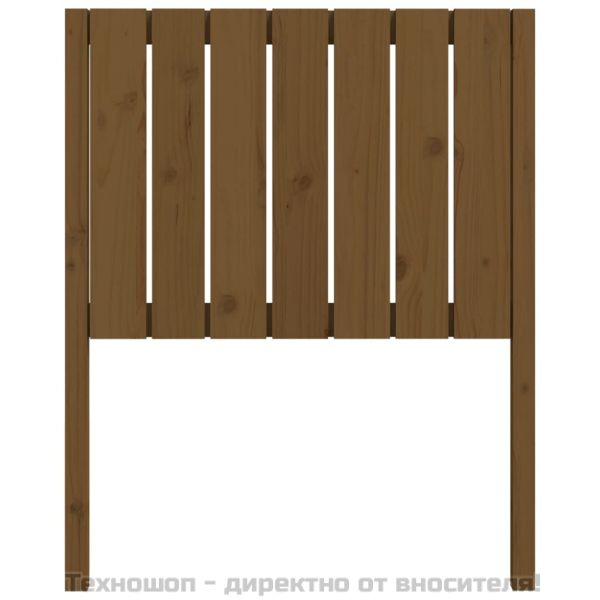 Горна табла за легло, меденокафява, 80,5x4x100 см, бор масив