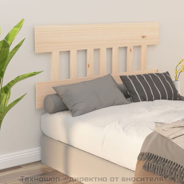 Горна табла за легло, 138,5x3x81 см, бор масив