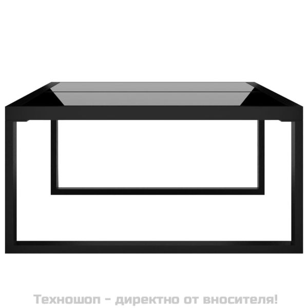 Градински комплект с възглавници, 6 части, полиратан, антрацит