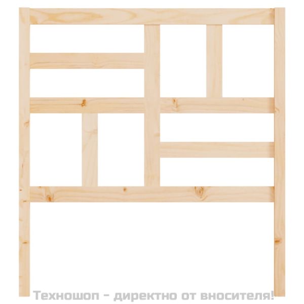 Горна табла за легло, 81x4x104 см, бор масив