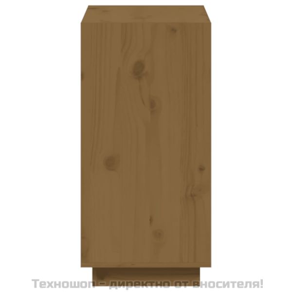 Библиотека, меденокафява, 60x35x71 см, бор масив