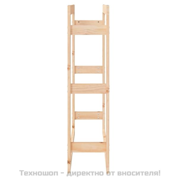 Поставка за дърва за огрев 80x25x100 см масивно дърво бор