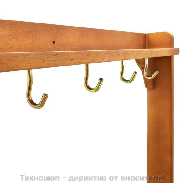 Количка за готвене на открито, акация масив, 92x43,5x141,5 cм