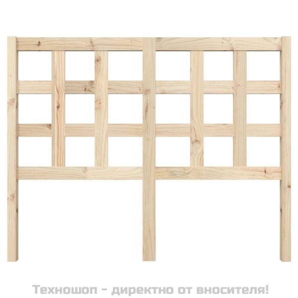 Горна табла за легло, 125,5x4x100 см, бор масив