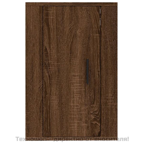 ТВ шкафове със стенен монтаж, 2 бр, кафяв дъб, 40x34,5x60 см