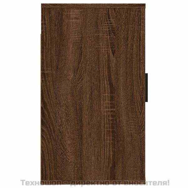 ТВ шкафове със стенен монтаж, 2 бр, кафяв дъб, 40x34,5x60 см