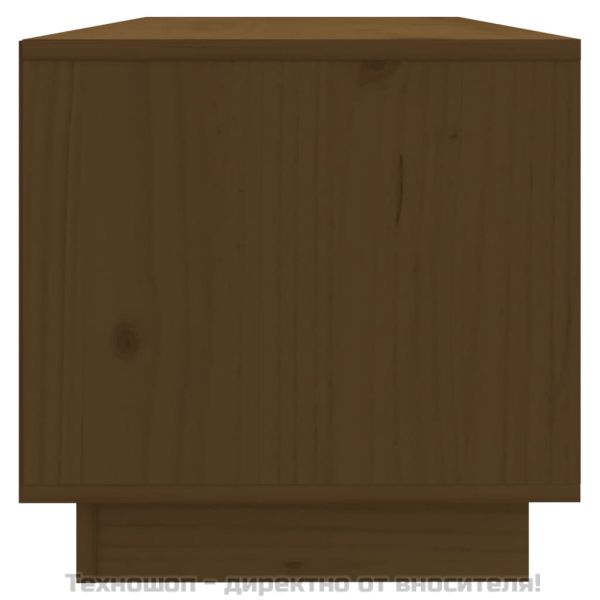 ТВ шкаф, меденокафяв, 90x35x35 см, бор масив