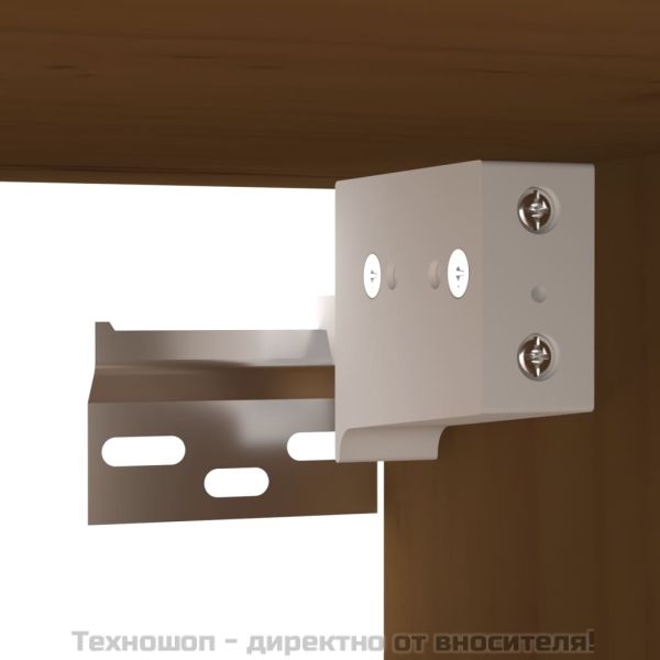 Стенен шкаф, меденокафяв, 80x30x30 см, борово дърво масив