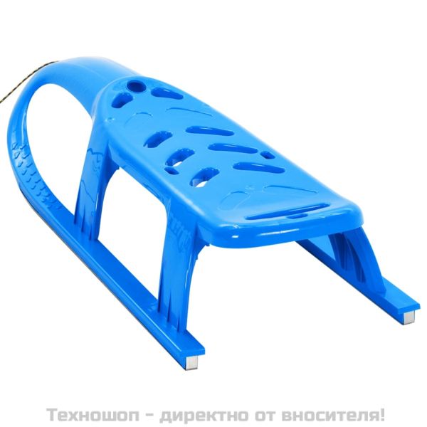 Детска шейна, синя, 102,5x40x23 см, полипропилен