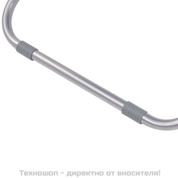 Накланящи се къмпинг столове, 2 бр, стомана, червени