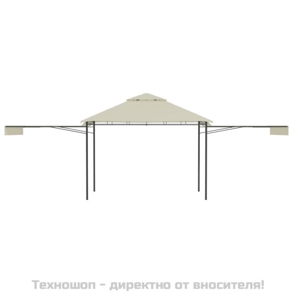 Шатра с двойно разтегаем покрив, 3x3x2,75 м, таупе, 180 г/м²