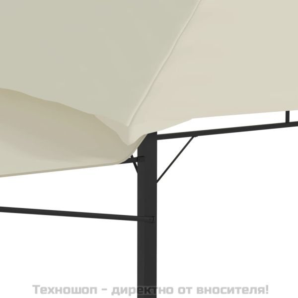 Шатра с двойно разтегаем покрив, 3x3x2,75 м, таупе, 180 г/м²