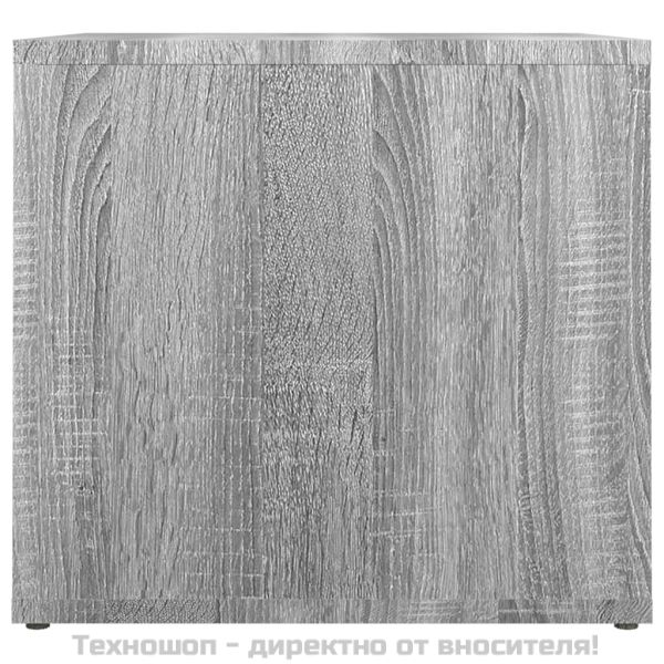 Нощна масичка, cив сонома, 41x40x36 см, инженерно дърво