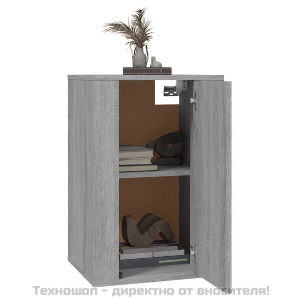 ТВ шкафове за стенен монтаж, 2 бр, сив сонома, 40x34,5x60 см