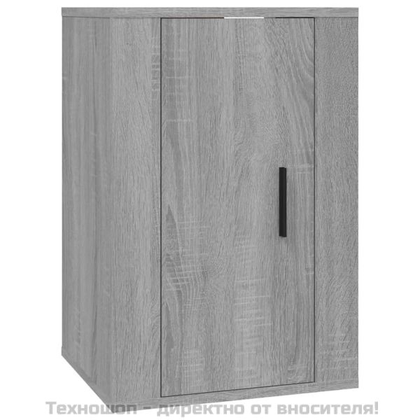 ТВ шкафове за стенен монтаж, 2 бр, сив сонома, 40x34,5x60 см