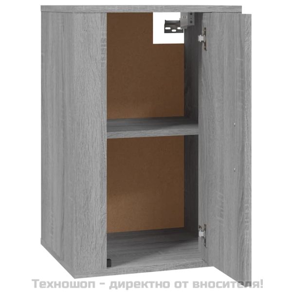 ТВ шкафове за стенен монтаж, 2 бр, сив сонома, 40x34,5x60 см