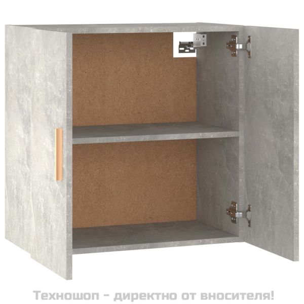 Стенен шкаф, бетонно сив, 60x30x60см, инженерно дърво