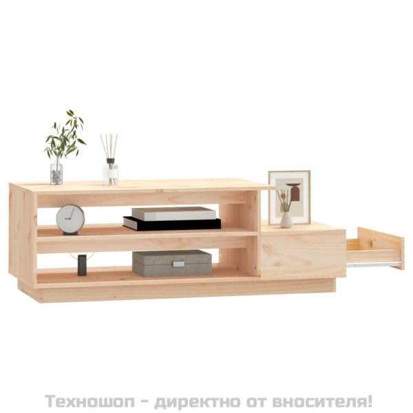 Кафе маса, 120x50x40,5 см, борово дърво масив