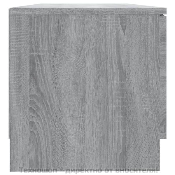 ТВ шкаф, сив сонома, 80x35x36,5 см, инженерно дърво