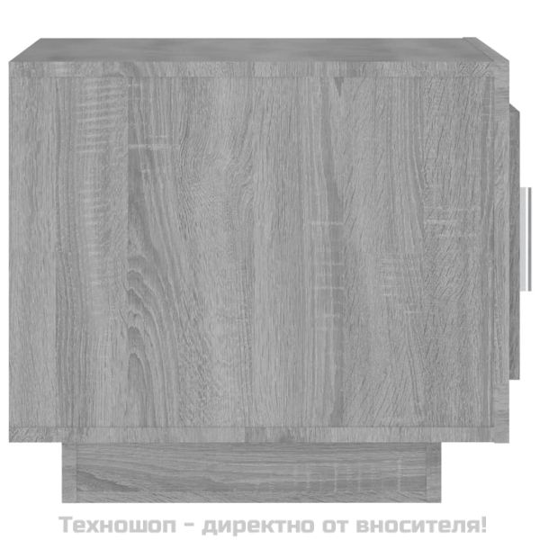 Кафе маса, сив сонома, 51x50x45 см, инженерно дърво