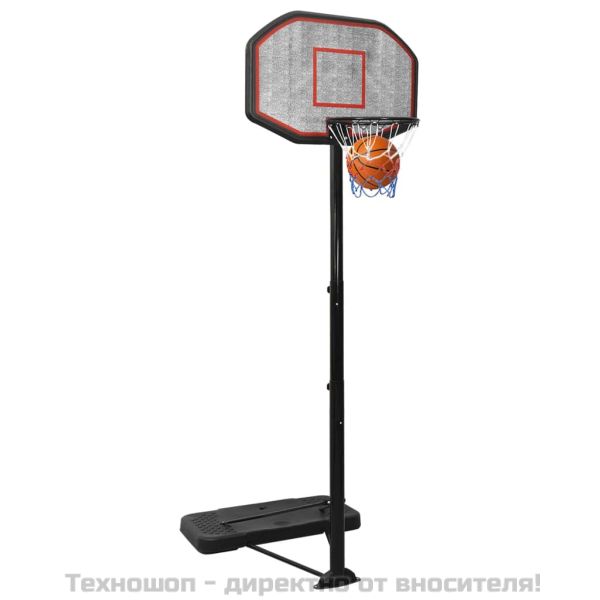 Баскетболна стойка черна 258-363 см полиетилен