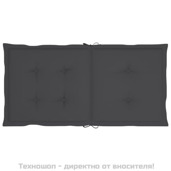 Възглавници за столове 2 бр антрацит Оксфорд плат