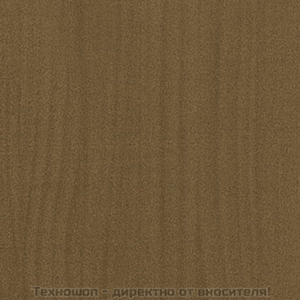 Библиотека, меденокафява, 80x35x71 см, бор масив