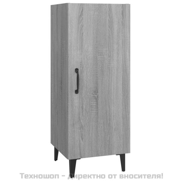 Сайдборд, сив сонома, 34,5x34x90 см, инженерно дърво