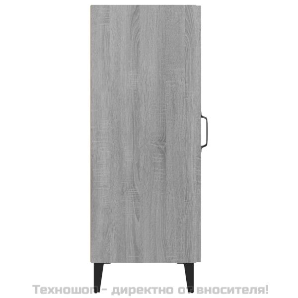 Сайдборд, сив сонома, 34,5x34x90 см, инженерно дърво